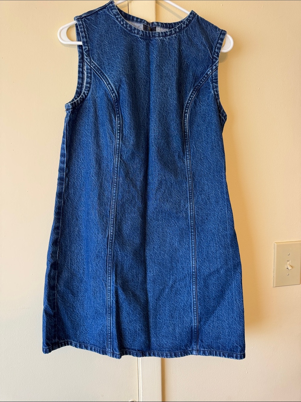 Abercrombie & Fitch Dark Blue Sleeveless Denim Mini Dress